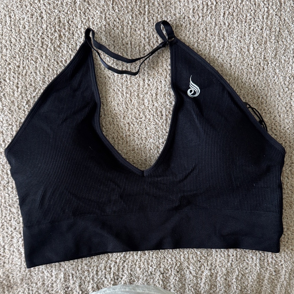Ryderwear lift rib, seamless halter Sports Bra